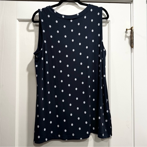 J Jill Wearever Collection Layering Tunic Tank Top XL Flower print Summer Staple - Picture 2 of 8